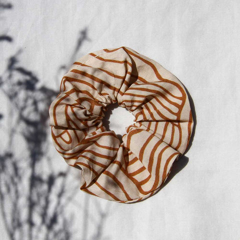 Zebra Scrunchy beige and brown