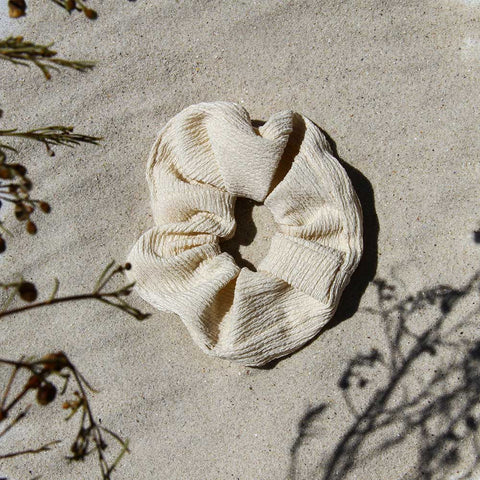 upcycled-cream-scrunchy