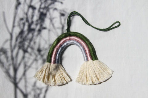 Mini Macramé Rainbows