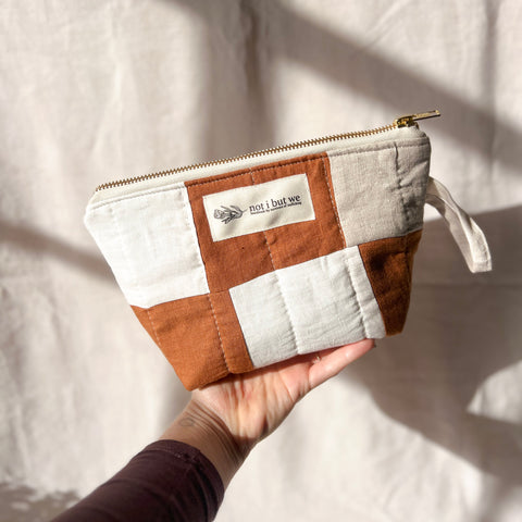 Quilted Cosmetic Pouch