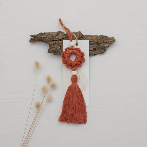 Large Terracota Tassel Ornament together with our "joy" card