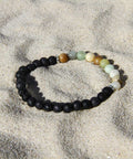 amazonite diffuser bracelet with lava beads