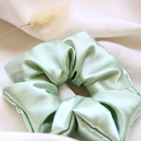 mint-satin-scrunchy