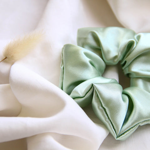 mint-satin-scrunchy