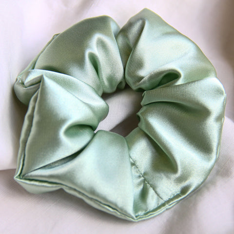 mint-satin-scrunchy