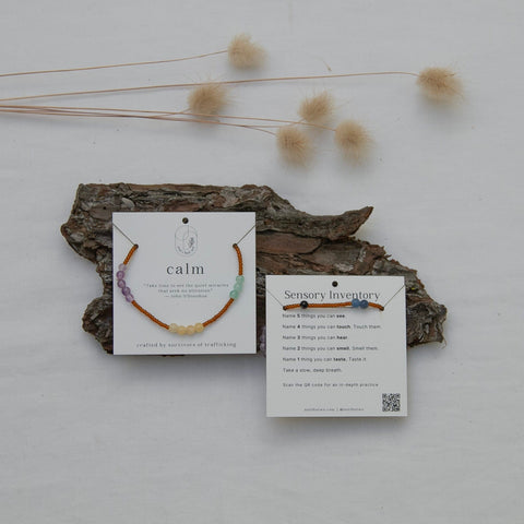 Calm Bracelet with Sensory Inventory Practice