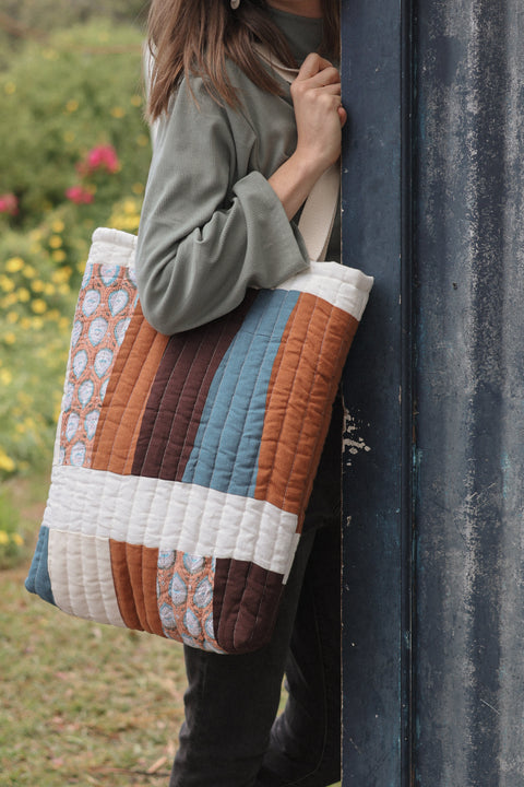 blue-mustard-eggplant-quilted-patchwork-tote